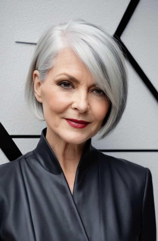 10. Asymmetrical Bob with Volume