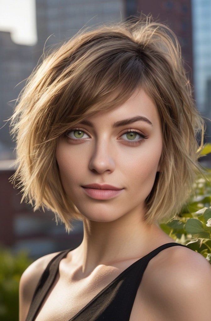 11. Asymmetrical Blonde Shag