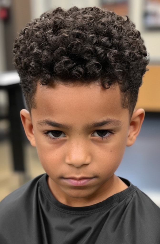 2. Curly Fade