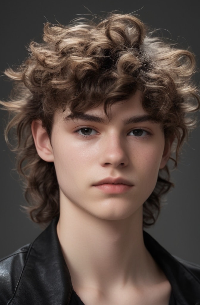 2. The Curly Wolf Cut