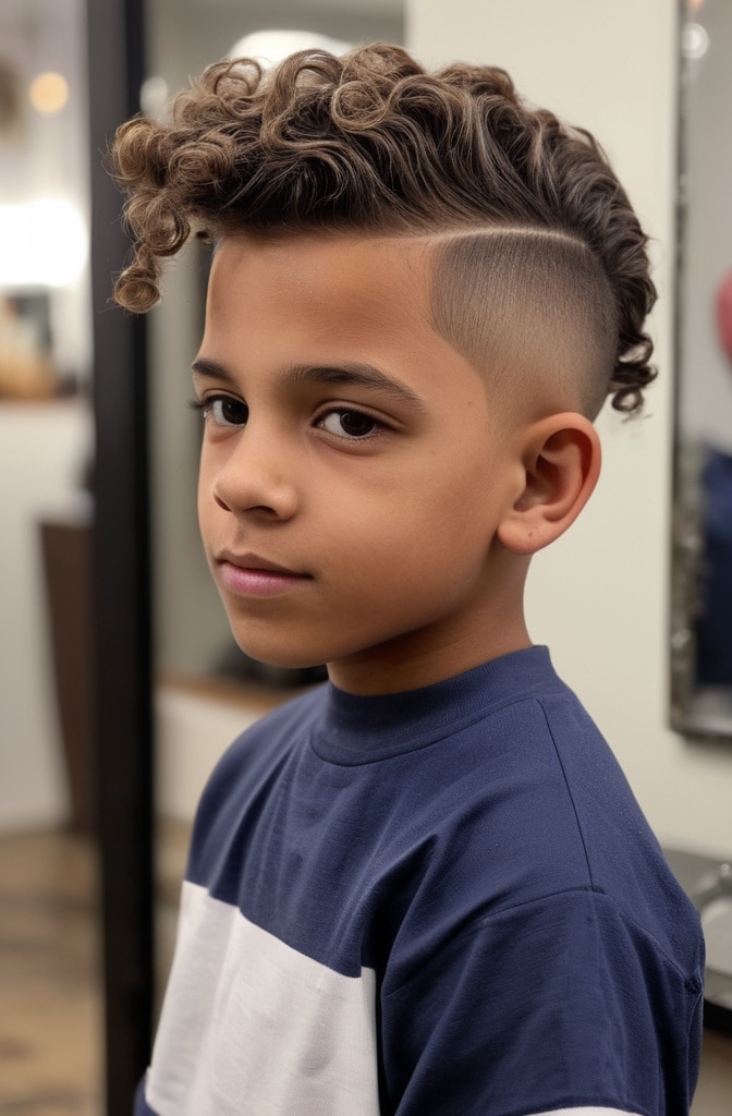 20. Disconnected Undercut with Curls