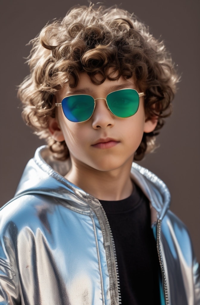 22. The Modern Curly Shag with Micro-Bangs
