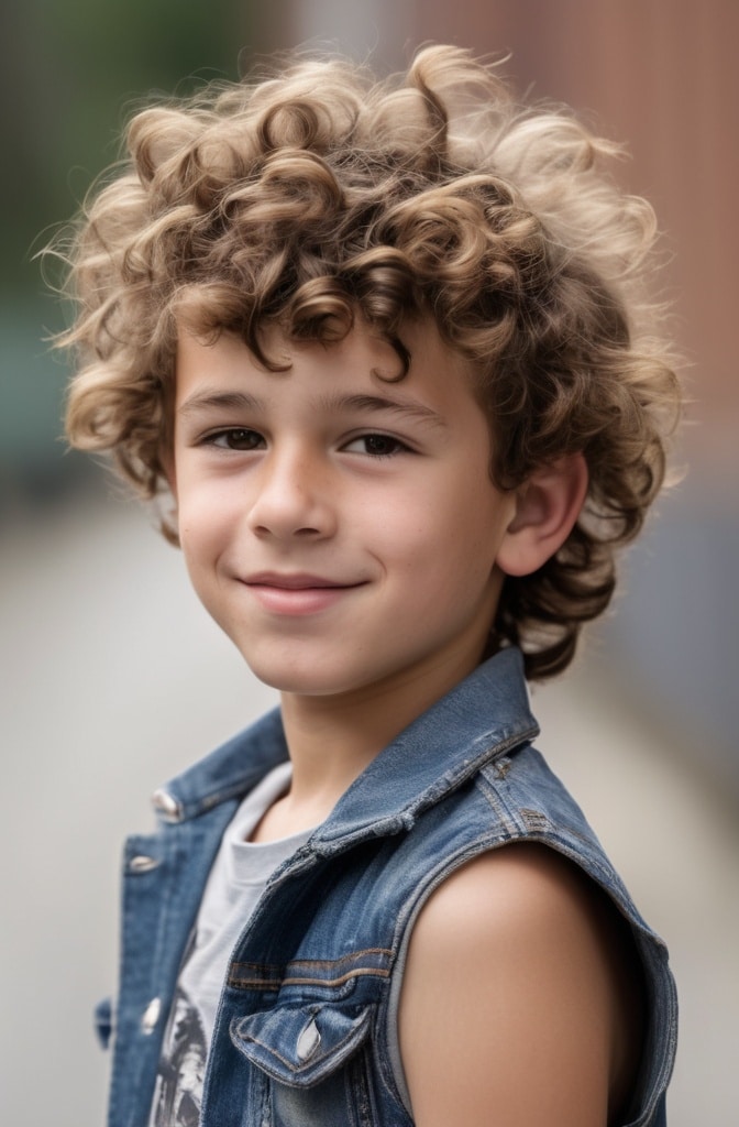 23. The Curly Undercut Shag
