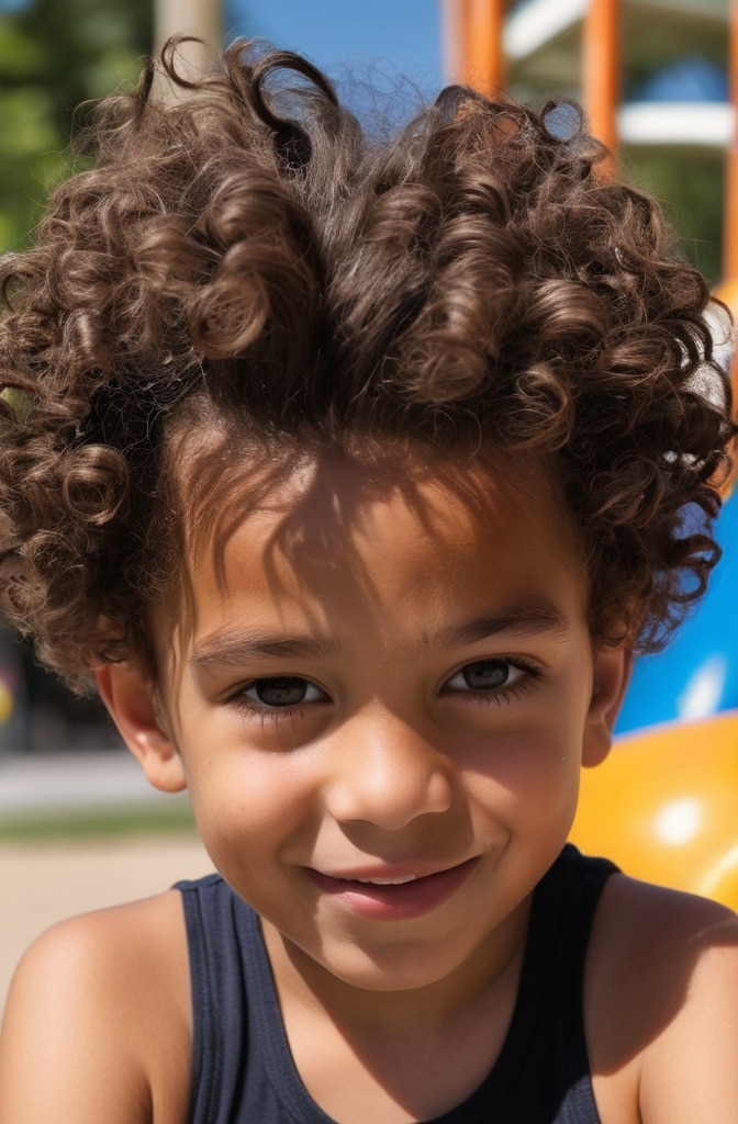 24. Short Sides with Curly Twists
