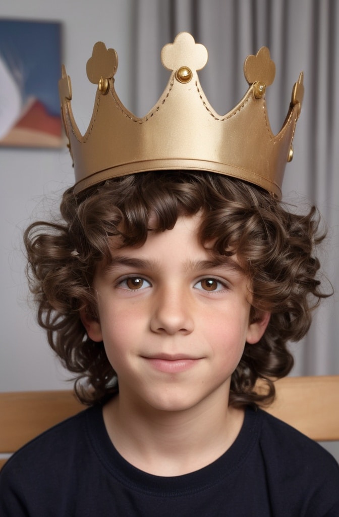 25. The Curly Shag with Curtain Crown