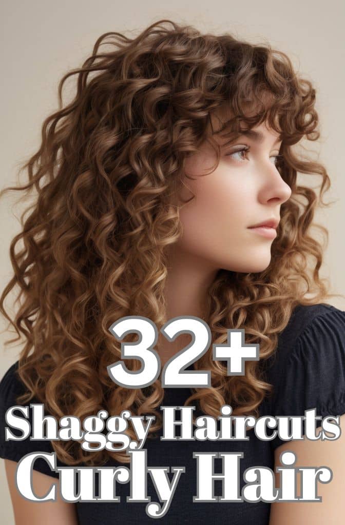 32+ Stunning Shaggy Haircuts for Curly Hair