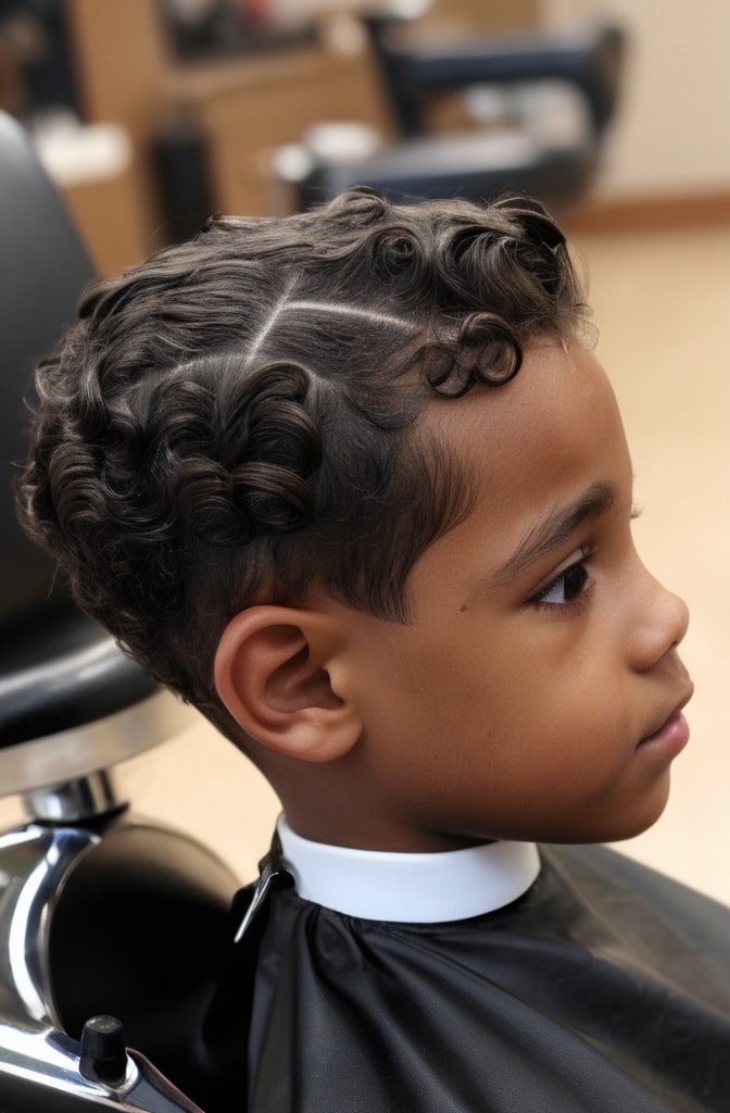 26. The Curly Drop Fade