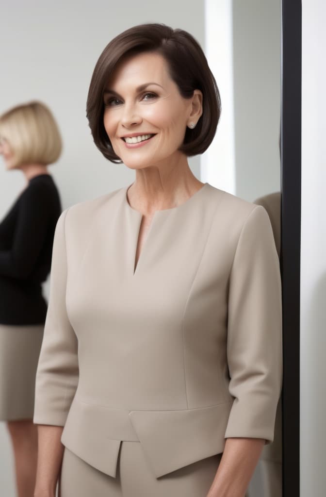 27. Beveled Bob with Hidden Undercut