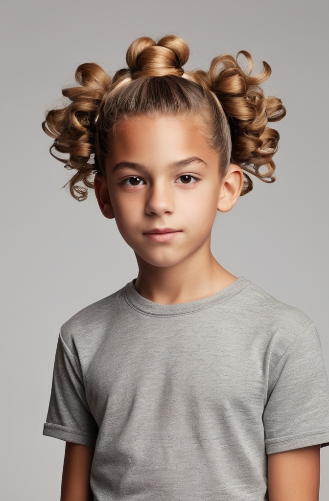 27. Curly Top Knot