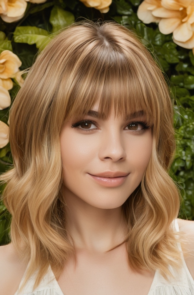 27. Waterfall Shag with Honey Ribbons