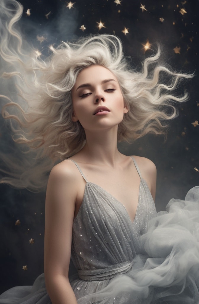 29. Cloud Shag with Silver Accents
