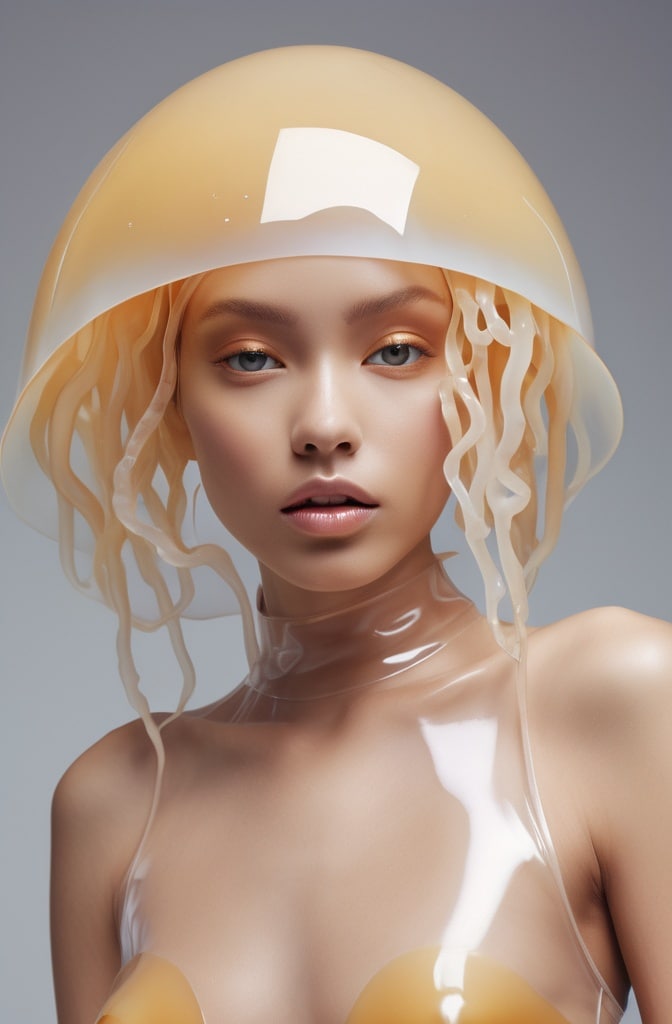 30. Jellyfish Cut with Butter Blonde