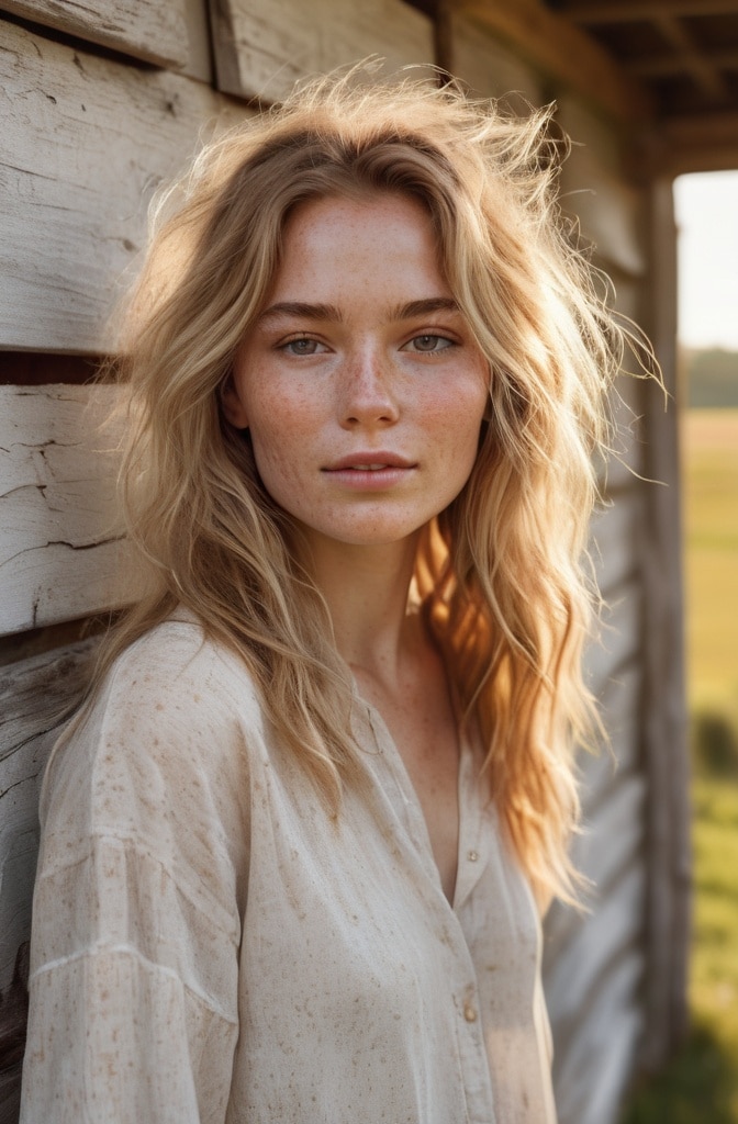 31. Tumble-Dried Shag with Wheat Blonde