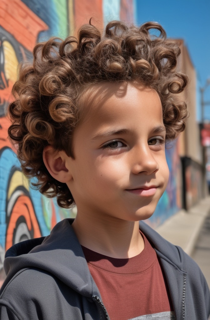 32. Curly Flat Top