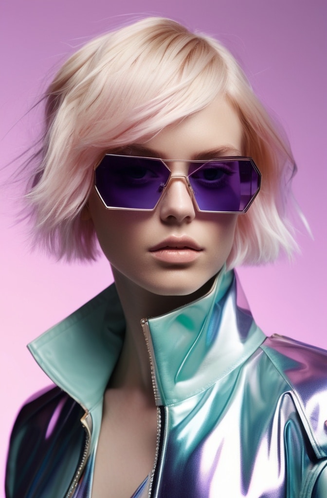 37. Prism Shag with Refracted Blonde