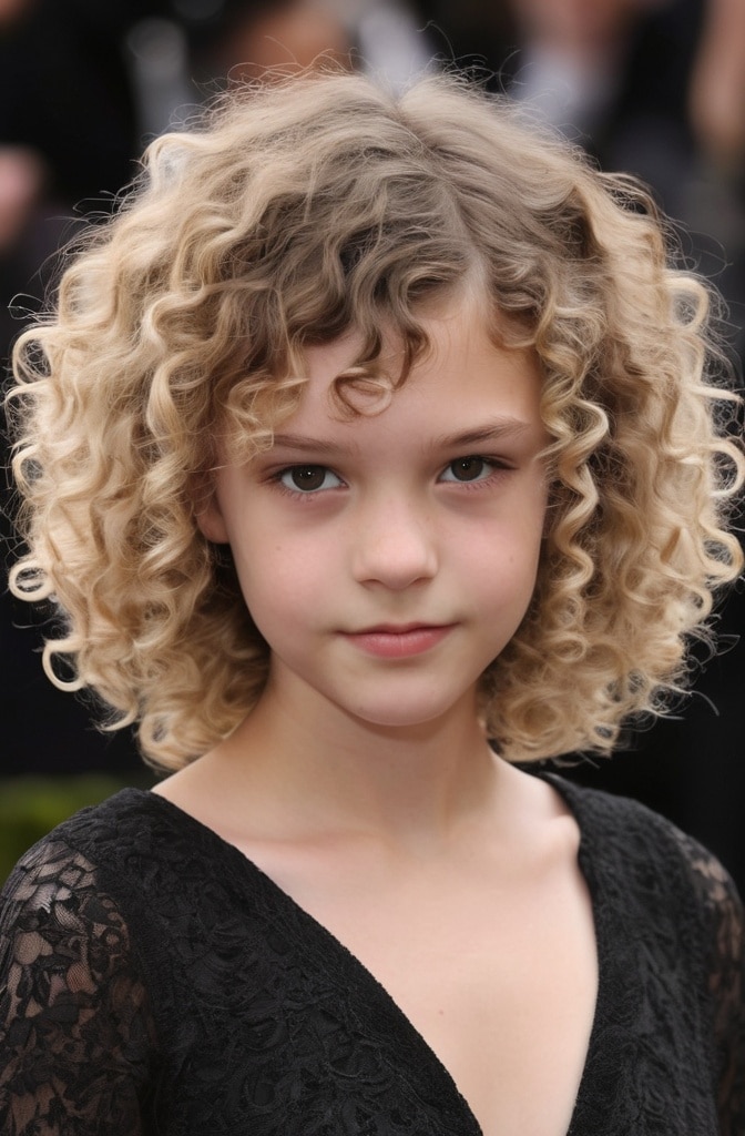 37. The Curly Shag with Blunt Perimeter