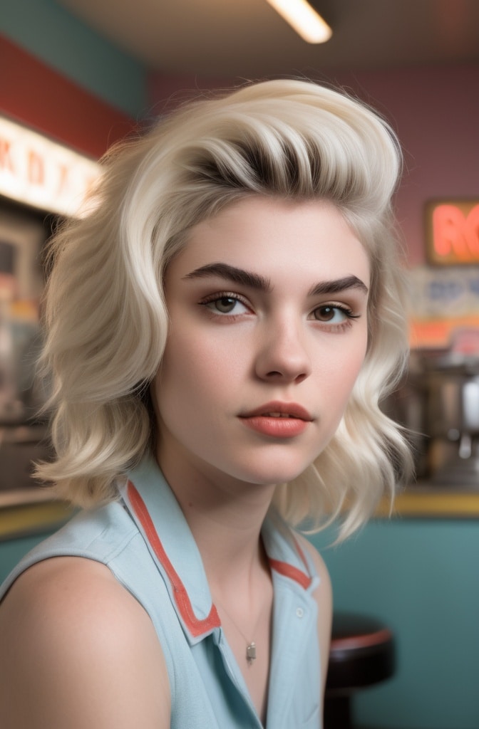 5. Wolf Cut With Platinum Highlights