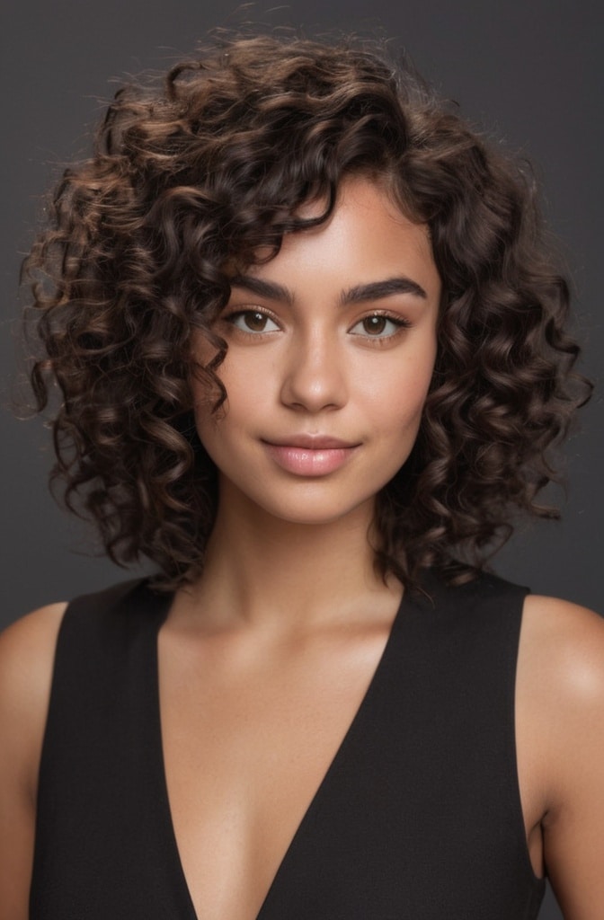 7. The Rounded Curly Shag