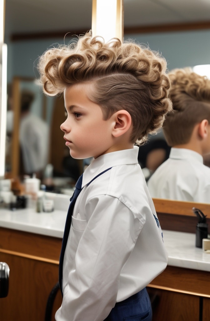 9. Curly Pompadour