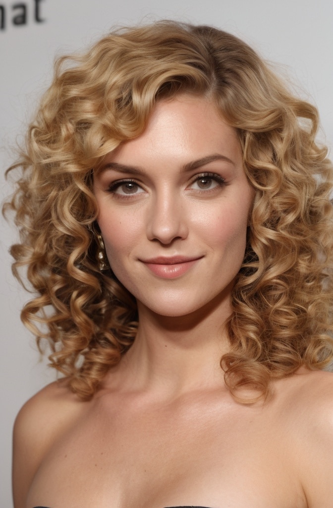9. The Curly Shag with Deep Side Part