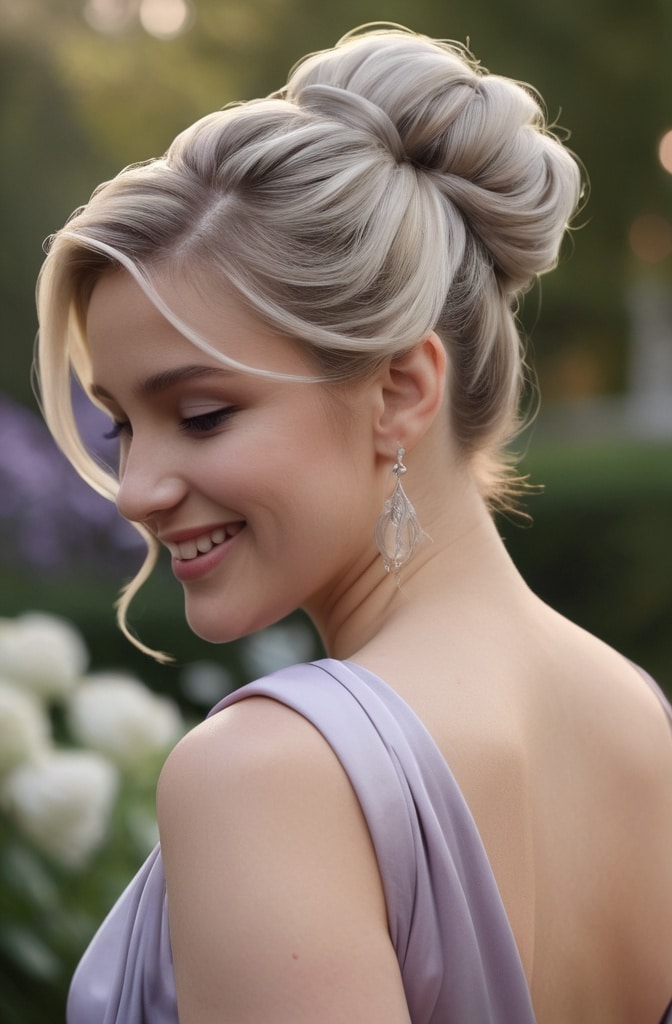 12. Segmented Ponytail Bun