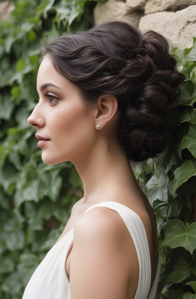 12. Twisted Side Updo