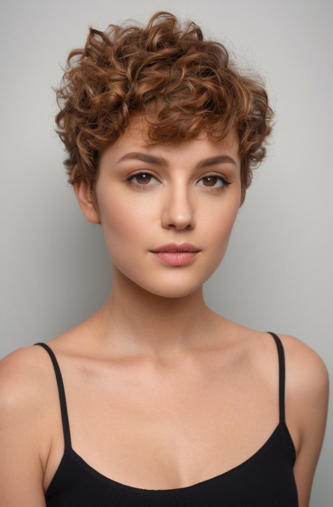 13. Curly Pixie