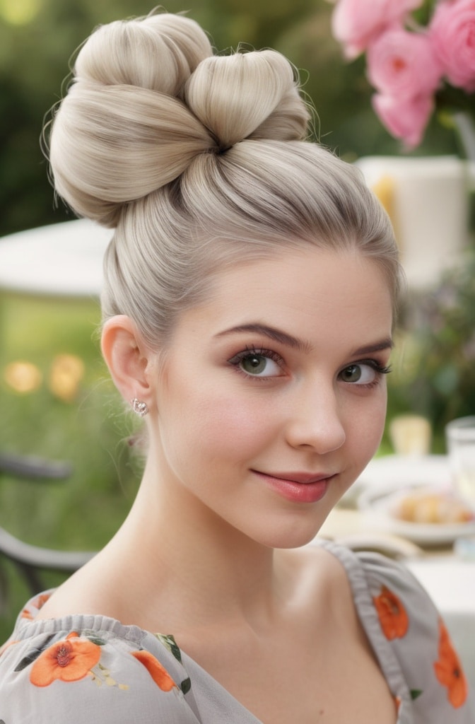 14. Double Twisted Bun