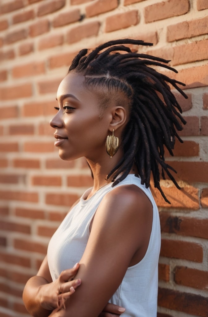 15. Side-Swept Loc Style