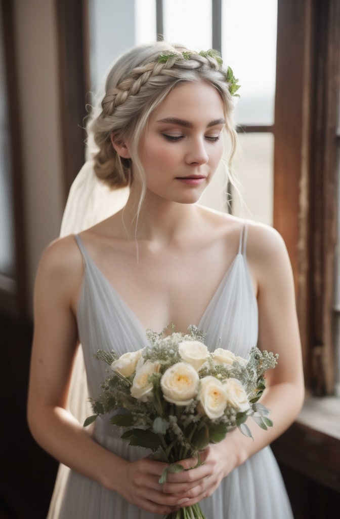 17. Braided Halo with Loose Center