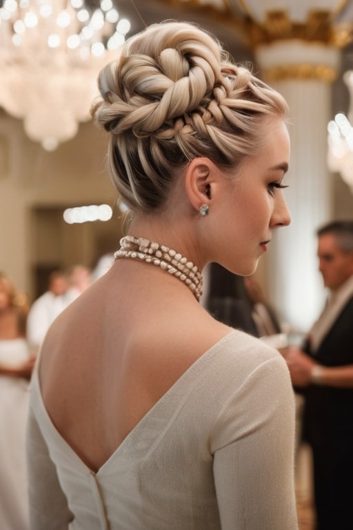17. Five-Strand Braid Updo