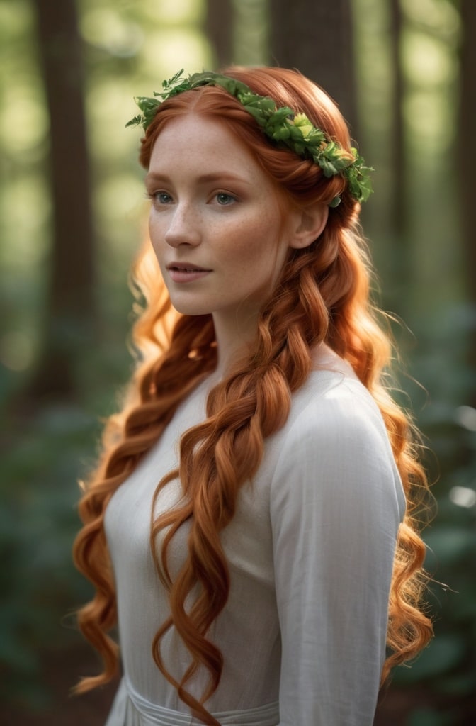 19. Braided Halo with Tucked Ends