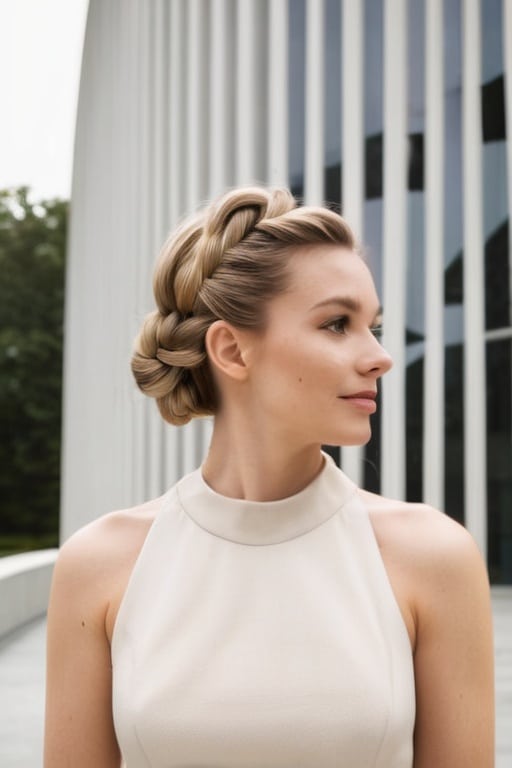 21. Pull-Through Braid Updo