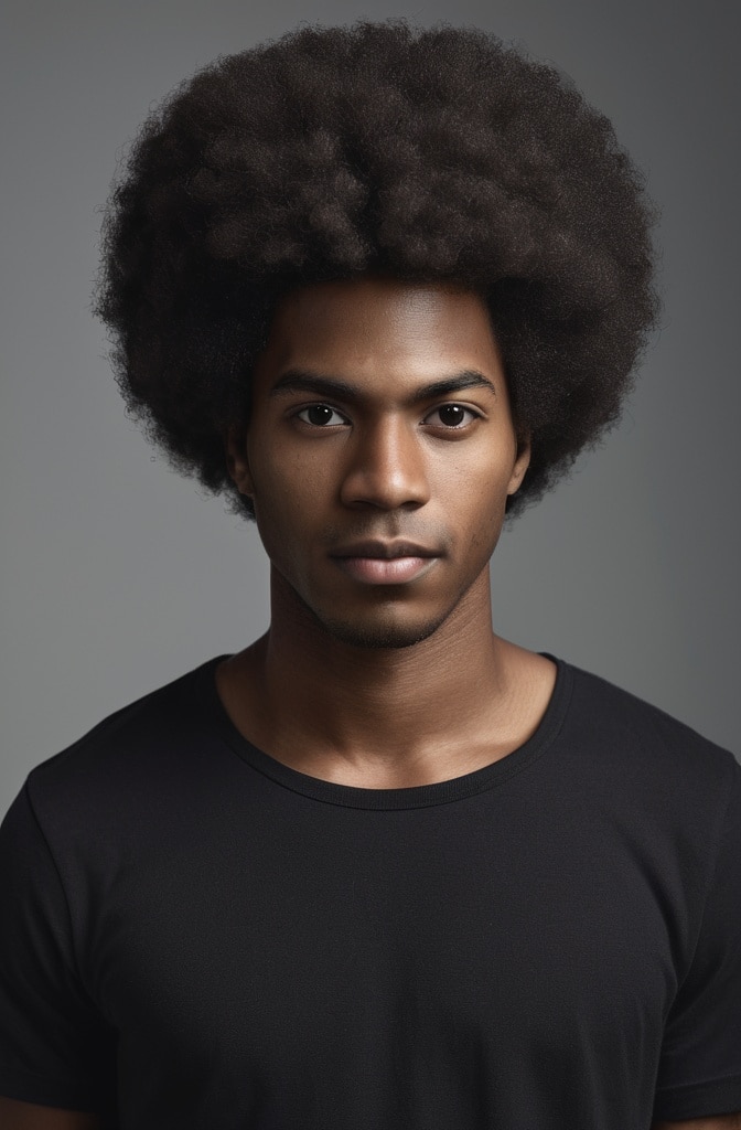 23. Natural Curly Afro