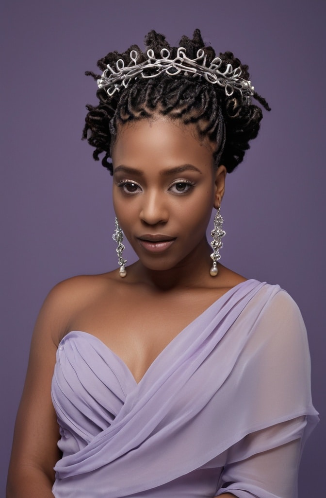 24. Loc Crown with Jeweled Pins