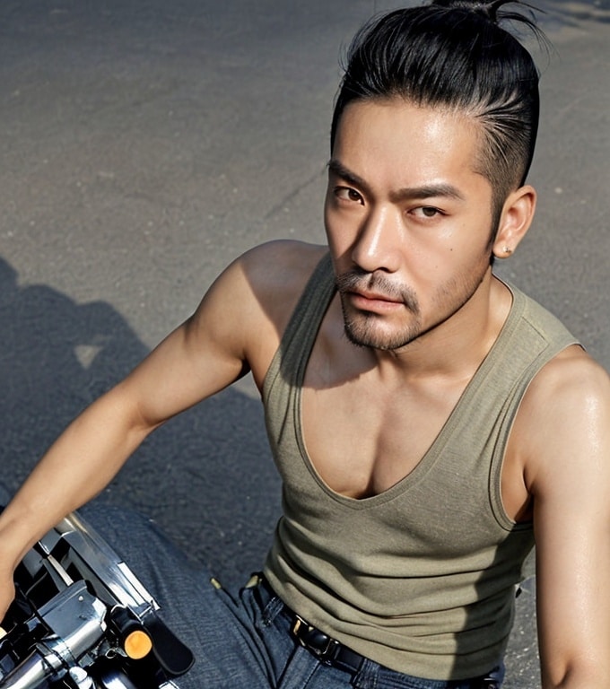 24. Shaved Sides with Long Top