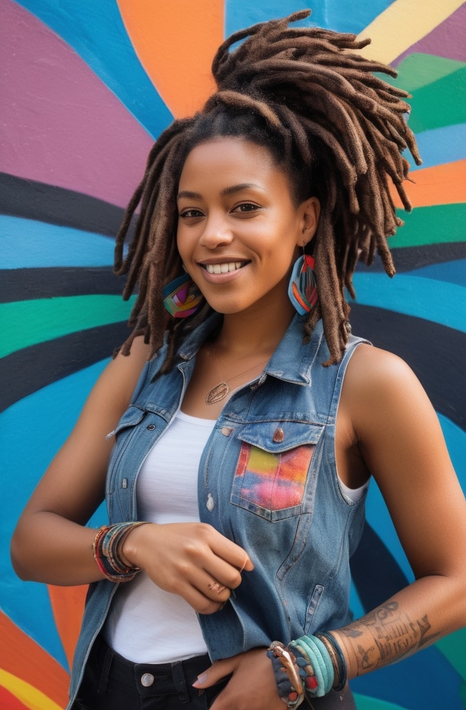 25. Free-Form Short Locs