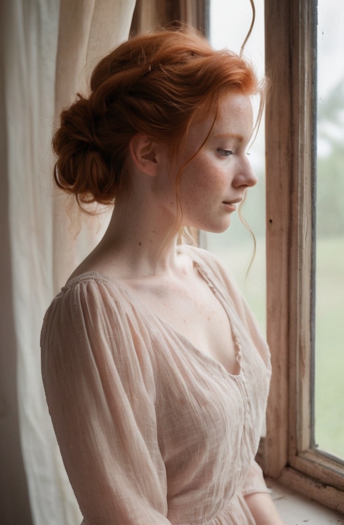 25. Loose Romantic Updo with Twists