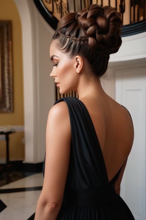 25. Stacked Braided Updo