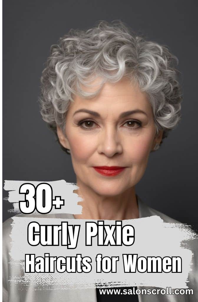 Trendy Curly Pixie Haircuts for Women