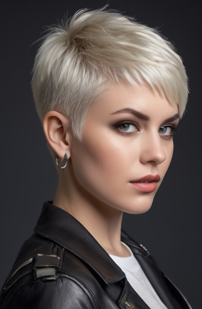 26. The Textured Crown Pixie