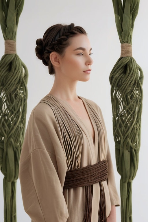 29. Macramé Braid Updo