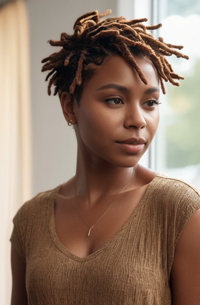 3. Loc Pixie Cut