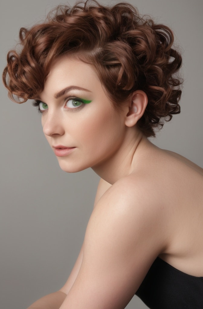 30. Spiral Curl Showcase Pixie