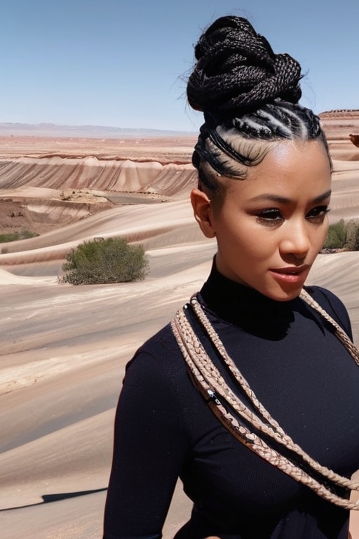 33. Braided Vortex Updo