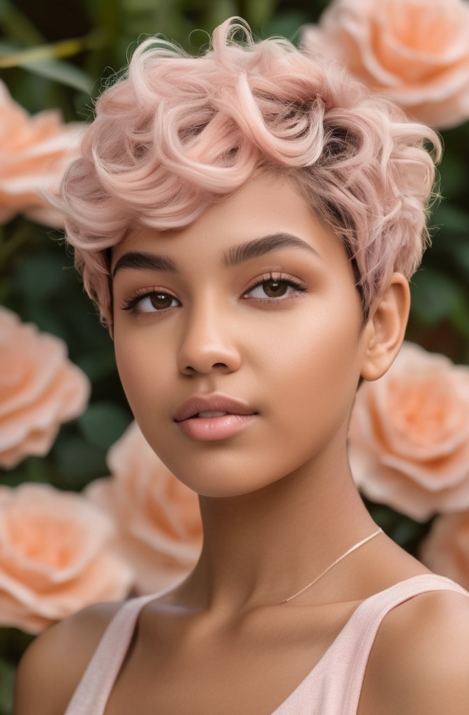 34. Petal Curly Pixie