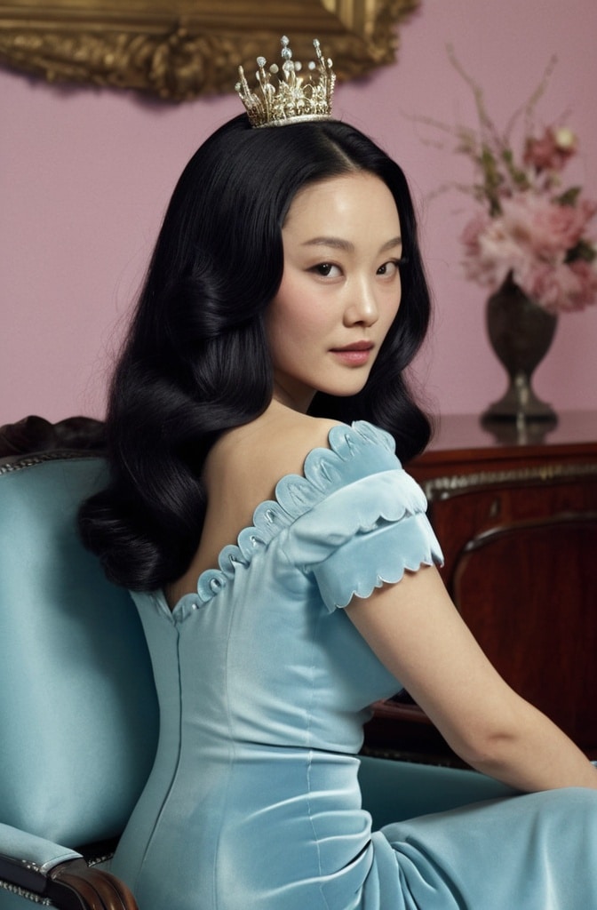 34. Scalloped Edge Updo