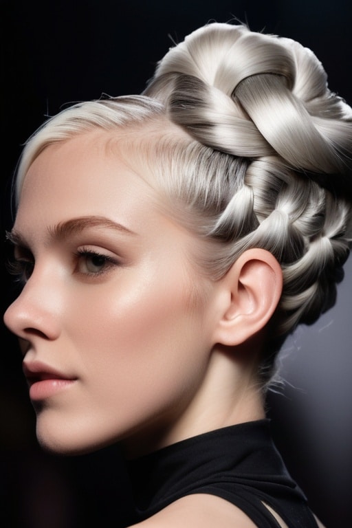 34. Staircase Braid Updo