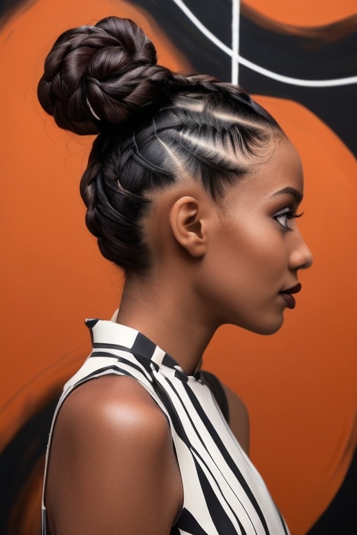 36. Negative Space Braid Updo
