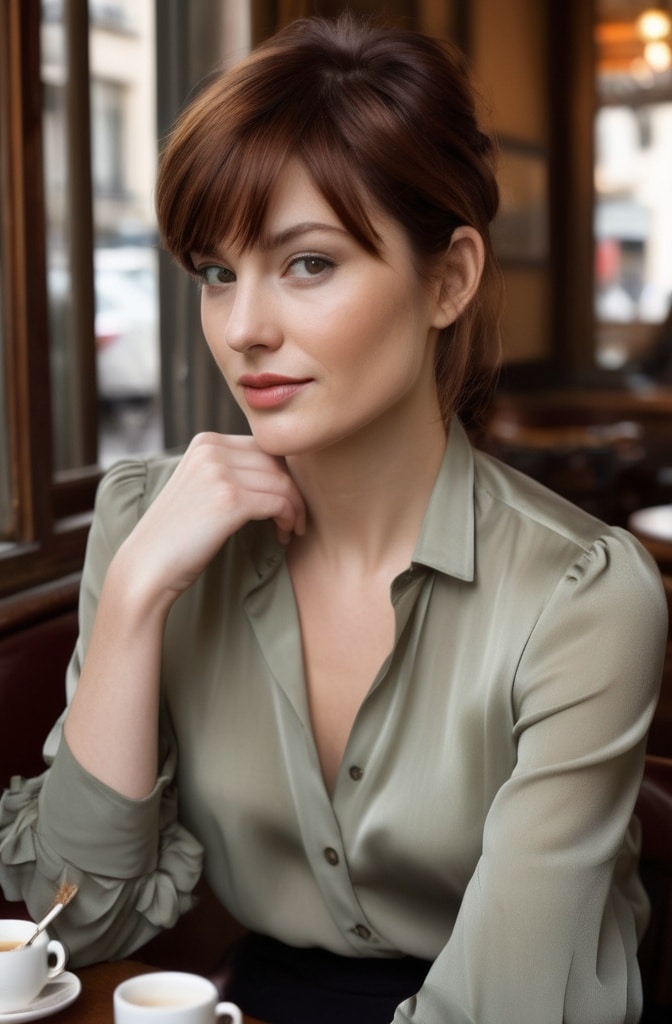 39. Wolf Cut with Curved Fringe